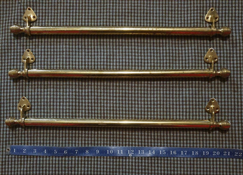 Antique brass sash bar - brass,