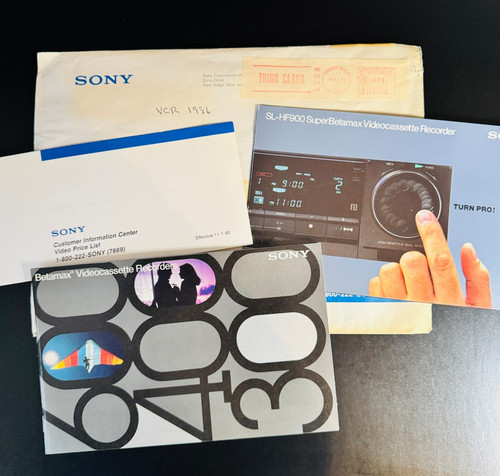 1985 sony super betamax - 1985,