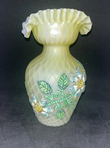 Antique topaz opalescent - topaz, satin