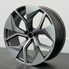 Audi Q7 Q8 Vw Touareg x4 23" Audi RSQ8 Style Alloys Gunmetal MF 5x112 9.5J Et26