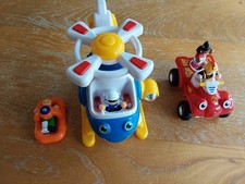 WOW Toys Bundle - Police Helicopter and fire quadbike plus figures 