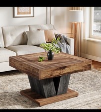 Brown Coffee Table 80cm Square