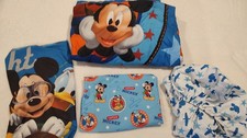 Disney Mickey Mouse Flight 4-Piece Toddler Bed Set Comforter Sheets Pillowcase