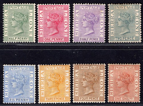 Sierra leone 1884 set - set, to