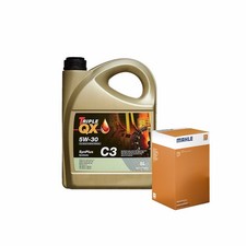 Mahle Knecht Oil Filter Engine Oil Service Kit 5 Litre 5W30 5L Triple QX TQX C3