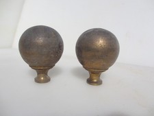 Victorian brass curtain - curtain, pole