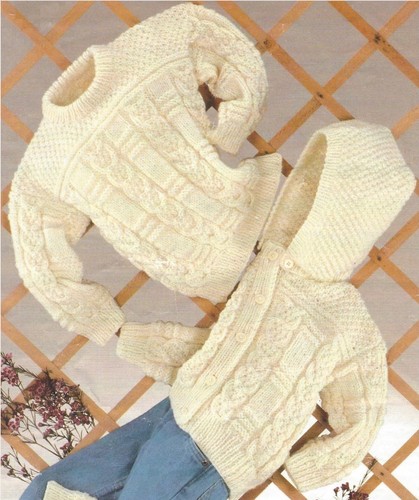Aran cardigan sweater and - aran,