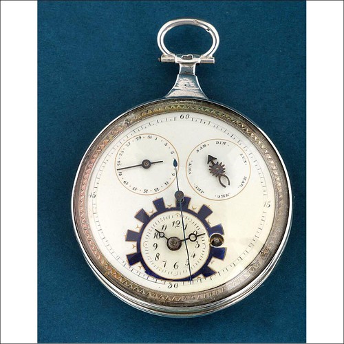 Rare silver verge fusee pocket - verge,