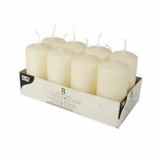 8pcs Cream Church Pillar Candles Long Burn Large Dinner Candles 50 X 100 MM