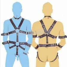 UK PU Leather Men Clubwear