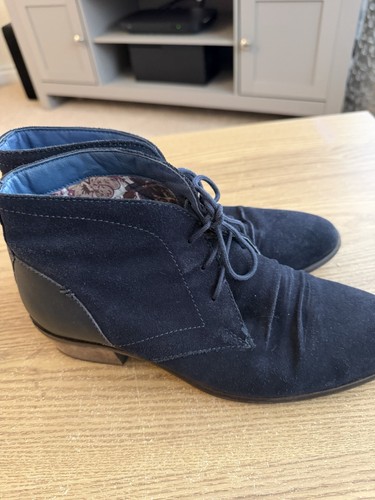 Moshulu navy suede lace - suede,