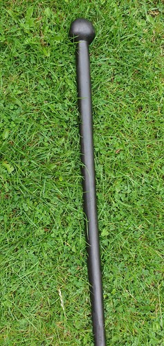 Antique wooden ebony walking - ebony,
