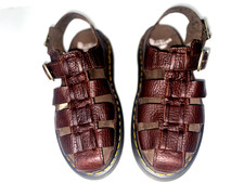 Dr Martens Archive Fisherman Womens Size 6.5 Strappy Leather Sandals Shoes Brown