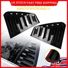 Pair of Side Rear Window Louver Shutter Cover Trim For VW GOLF MK7 MK7.5 2014-19