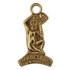 Vintage Lucky PIXIE JACK O'LANTERN - Cornish Piskie Pisky Pixy Pendant - ref.245