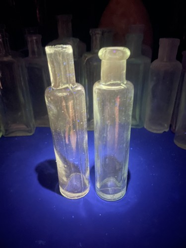 Pair vintage old glowing - of,