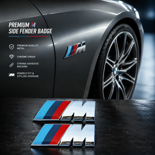 Bmw sport emblem chrome - bmw,