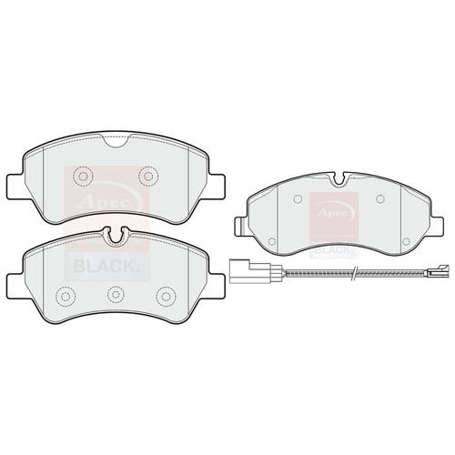 Apec front rear pads - apec, &