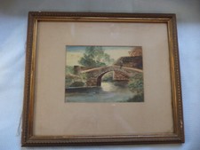 Framed Vintage  Watercolour