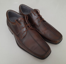 DEBENHAMS RED HERRING TWO TONE BROWN LEATHER OXFORD STYLE SHOES SIZE 6 UK 40 EU