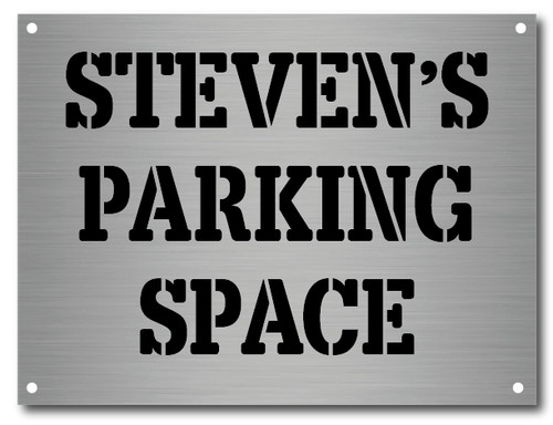 Personalised car parking space - personalised,