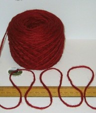 100g balls Red 100% Pure Wool