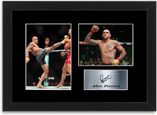 Alex Pereira MMA UFC Champion Printed Signed Photo Display Framed Poster A4