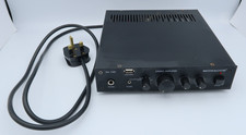 Monacor SA-100 Compact Universal Stereo Amplifier - Silent Operation, PC-CD-AUX