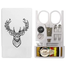 'Floral Stag Head' Mini Travel