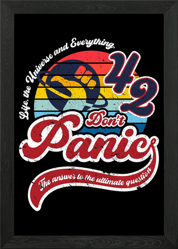 Dont panic framed - panic, wall