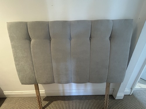 Next grey velour headboard - next,