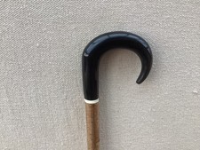 Buffalo Horn Shepherds Crook Market Stick Hazel Walking Stick No.9