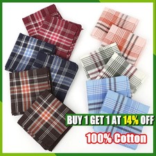 12PCS Mens Handkerchiefs Gents