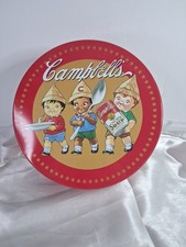 Vintage 1995 Campbell's Soup Kids Round Metal Tin 13"