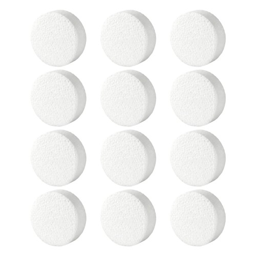 12pcs 3inch foam circles - 3inch, white