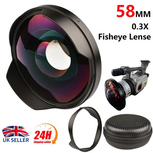 58mm ultra wide angle - 0.3x,