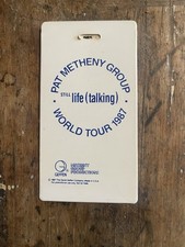Pat Metheny Group 1987 Still Life Talking World Tour Equipment Tag Geffen RARE