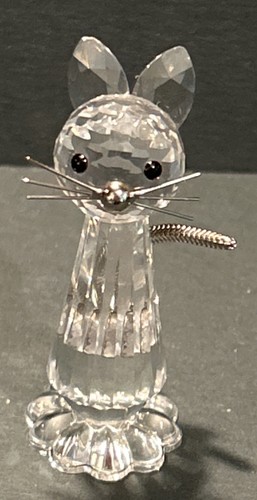 Swarovski crystal standing cat - crystal,