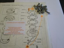 Rover P6 Boot Mounted Spare Wheel Stainless Steel Screws and Nuts - 78699/251345