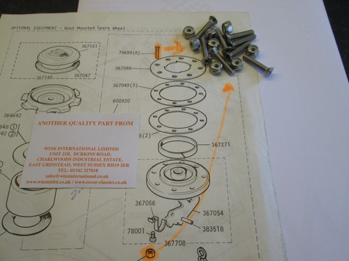 Rover boot mounted spare - rover,