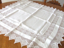 Vintage White Linen Table