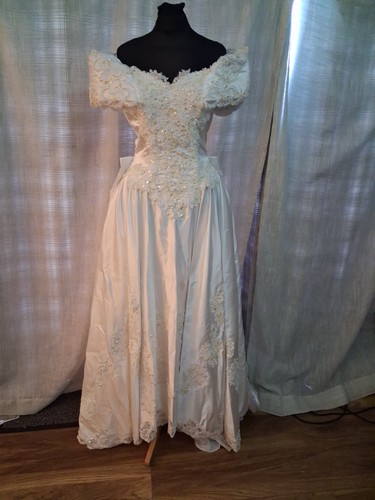 Wedding dress size white - wedding,