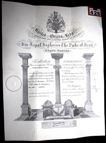 P426 certificate lodge of - gl,