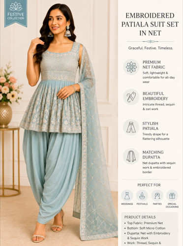 Women embroidered patiala - women’s,