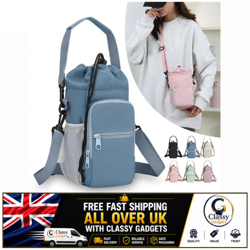 Portable water bottle carrier - water,