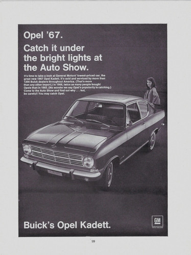 1967 buick opel - buick, gm's