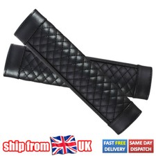 2x Leather Car Seat Belt