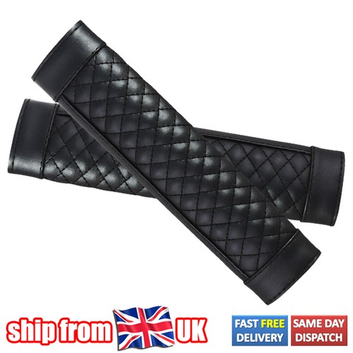 Leather car seat belt - car,