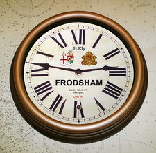Frodsham Victorian Style Station Clock, GWR  LNWR Joint Company  Replica.