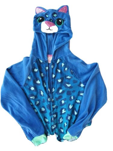 Blue leopard velour - blue, piece